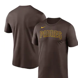 Brand New Nike Wordmark San Diego Padres DriFit TShirt - AXXL