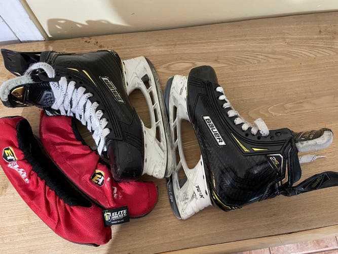 Junior Used Bauer Supreme 2S Pro Hockey Skates Size 6