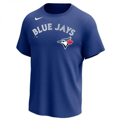 Brand New Nike Wordmark Legend Toronto Blue Jays Dri Fit Short Sleeve TShirt - Adult Large