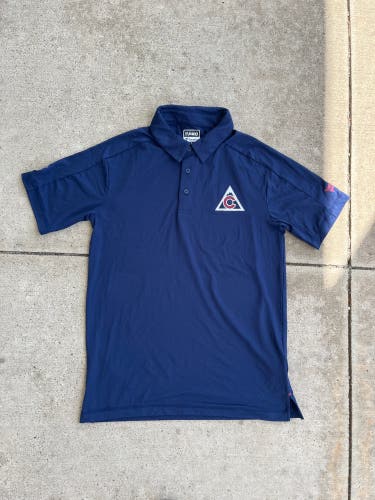 Colorado Avalanche Player Issued Third Logo Fanatics New Medium Golf Shirt