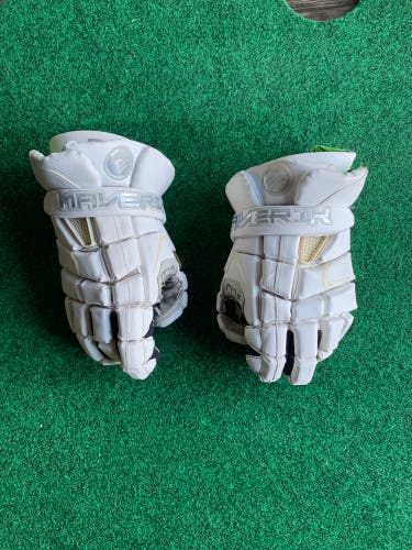 Used Player's Maverik 13" M4 Lacrosse Gloves