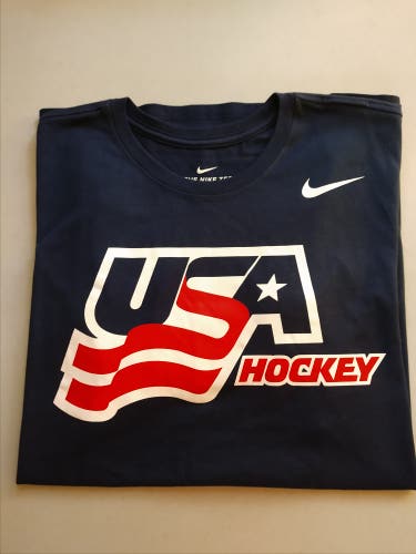 Blue New XXL Nike Shirt USA Hockey