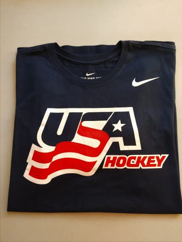 Blue New Medium Nike Shirt USA Hockey