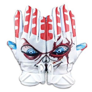 2025 Battle Sports Adult Lil Evil Cloaked Football Receivers Gloves Running