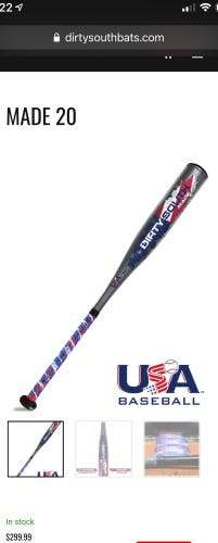Dirty South Made 20 USA One-Piece Composite Baseball Bat
