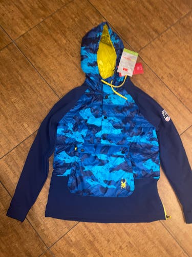 2022 Official US Ski Team New Adult Down Spyder Jacket Sweatshirt