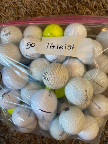 Used Titleist Balls 50 pack
