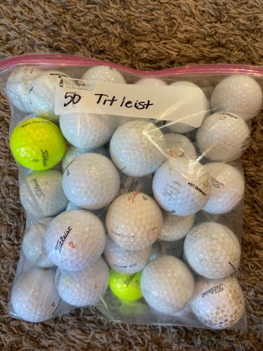 Used Titleist Balls 50 Pack