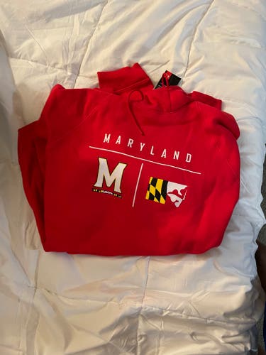 Red New Large Under Armour Sweatshirt