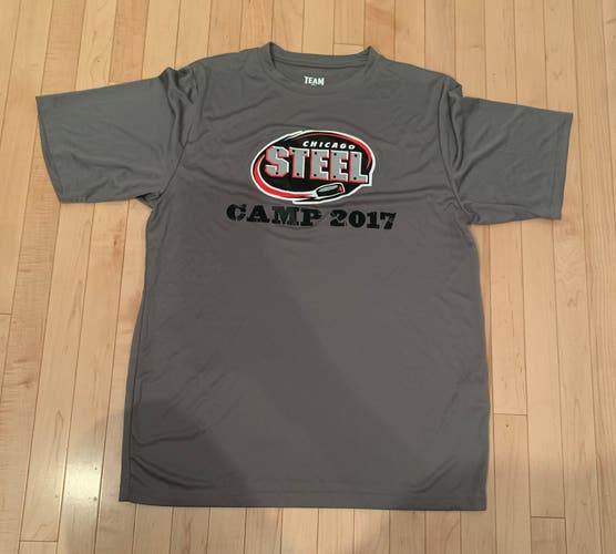 New Grey Chicago Steel Training Camp T Shirt
