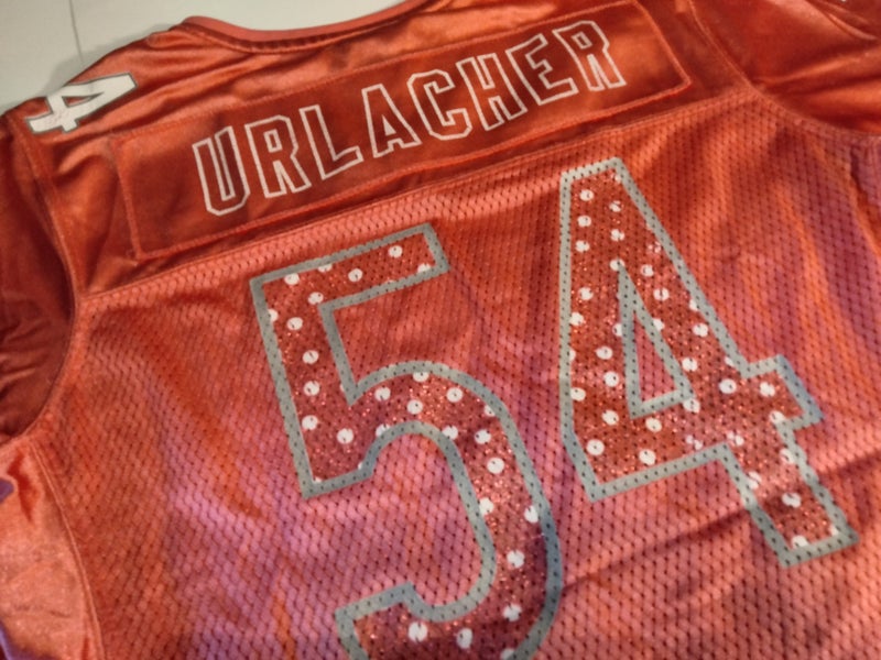 Game Men's Brian Urlacher Orange Alternate Jersey - #54 Football