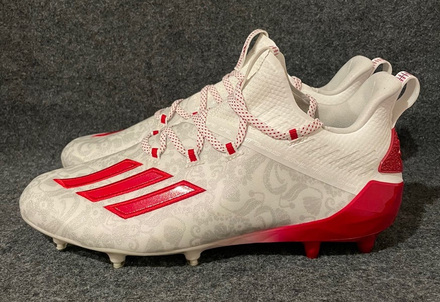 Men’s Adidas Adizero Reign Young King Football Cleats FU6708 Floral Red Size 10