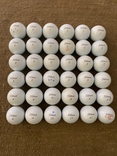Used Titleist 36 Pack (3 Dozen) Pro V1 Balls