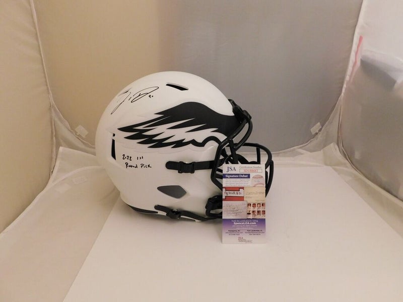 PHILADELPHIA EAGLES JORDAN DAVIS SIGNED FULLSIZE LUNAR REPLICA