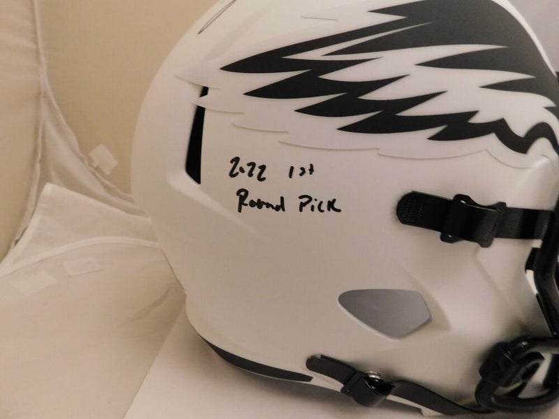 Phil Eagles Jordan Davis Signed Inscribed Full Size Lunar Replica Helm –  MVP Authentics