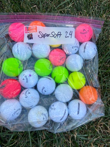 Used Callaway Supersoft Balls 24