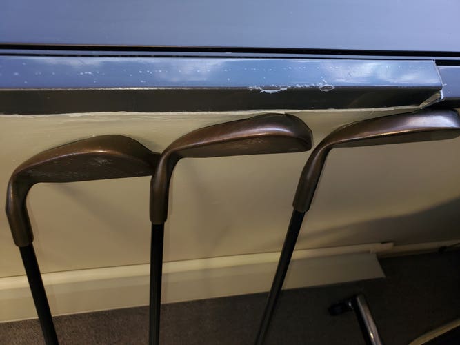 Used MENS Ping Right Handed Ping Zing Copper Iron Set Regular Flex 9 Pieces Graphite Shaft