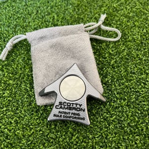 Scotty Cameron Gallery AERO BALL MARKER & ALIGNMENT TOOL-Grey-With Pouch-NEW!