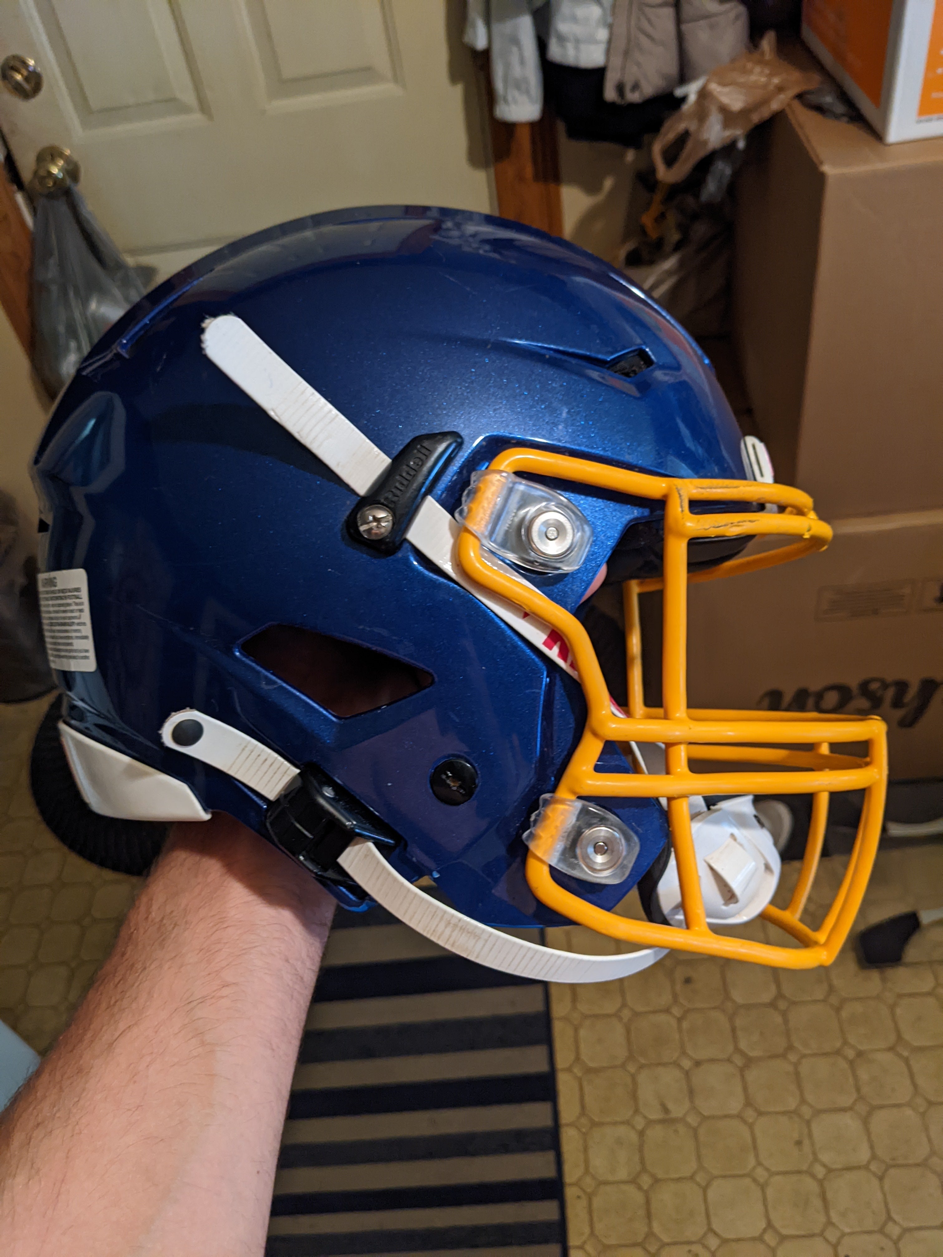 amazon riddell football helmets Matte Black Blank Revolution Speed Mini Helmet (Decorative Mini Helmet - NOT Wearable Based on one of the most popular on Kenyon Sadiq New York Jets