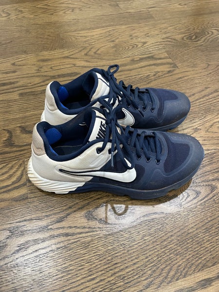 Blue Used Men's Size 7.5 (Women's 8.5) Turf Cleats Nike Low Top