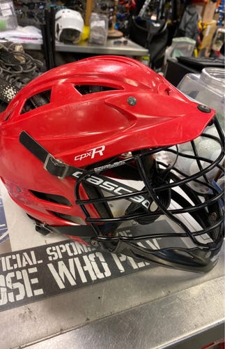 Cascade CPX-R Lacrosse laxUsed Red Helmet cpxr
