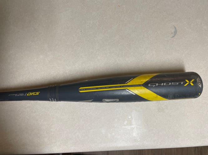 Used  Composite (-10) 18 oz 28" Ghost X Hyperlite Bat