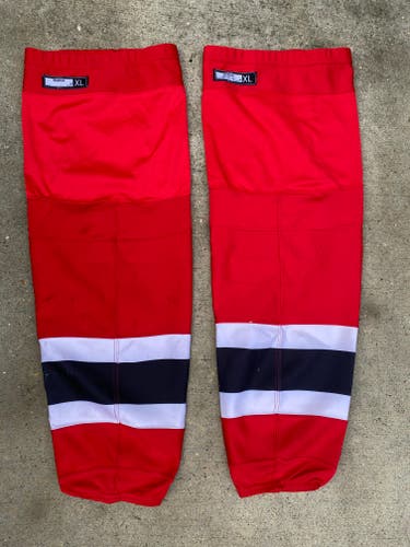 CCM EDGE Pro Stock New Jersey Devils Socks XL 9267