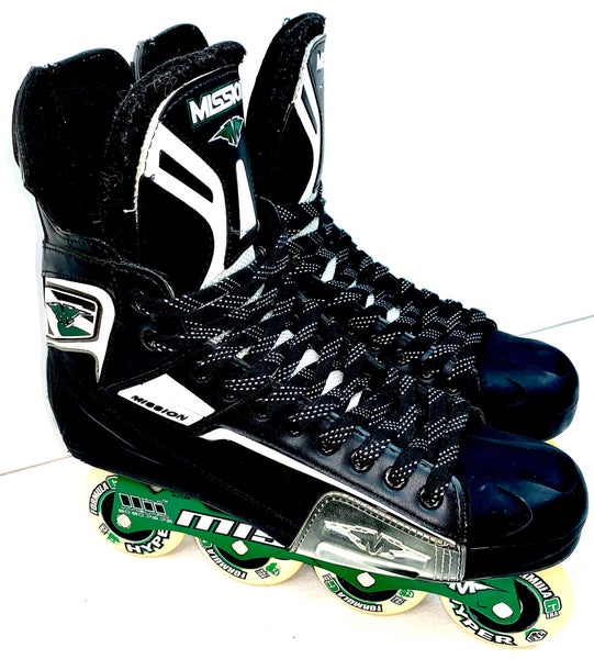 Mission DSX Inline Hockey Roller Skates Blades Size 13 E (13 US Men Shoe)