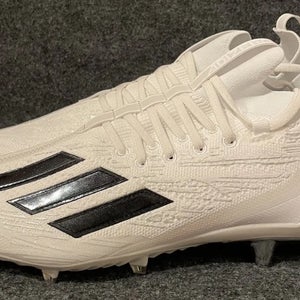 MMen’s Adidas Adizero Primeknit Football Cleats GW5065 White Black Size 11.5