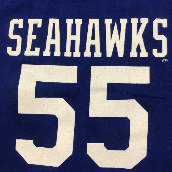 Vintage 80s Seattle Seahawks # 55 Brian Bosworth jersey style