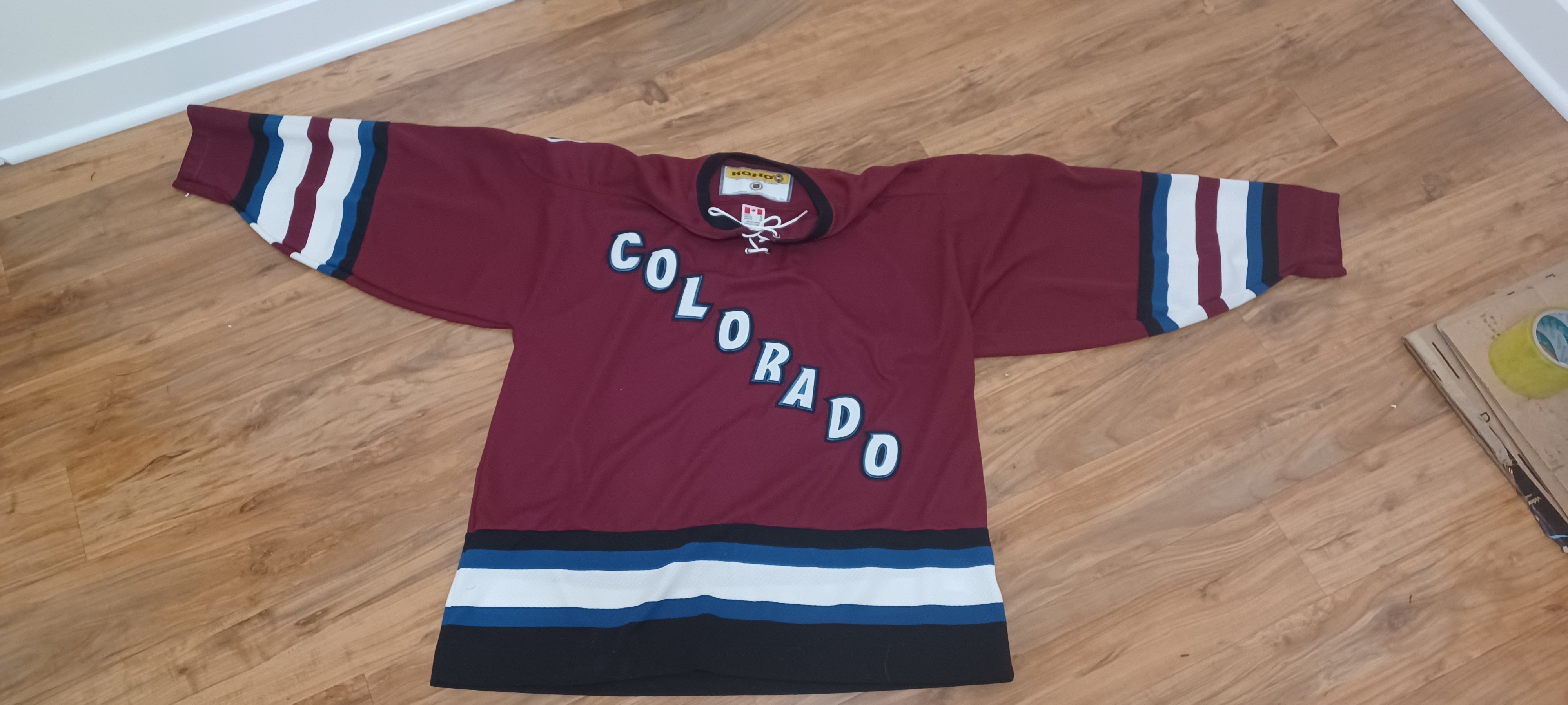 New Official Maroon NHL Practice New Jersey Colorado Avalanche (sizes 56 ,  58)