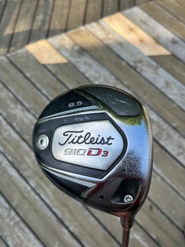 Used Right Handed Stiff Flex 9.5 Loft 910D3 Driver
