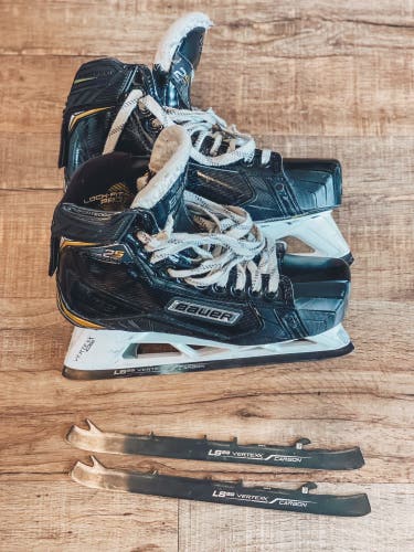 Used Bauer Regular Width  Size 7.5 Supreme 2S Pro Hockey Goalie Skates