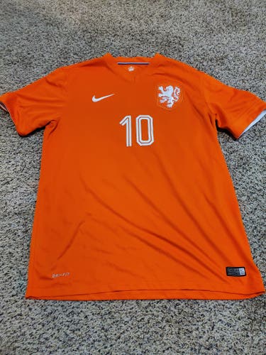 Orange Used Large Nike Jersey