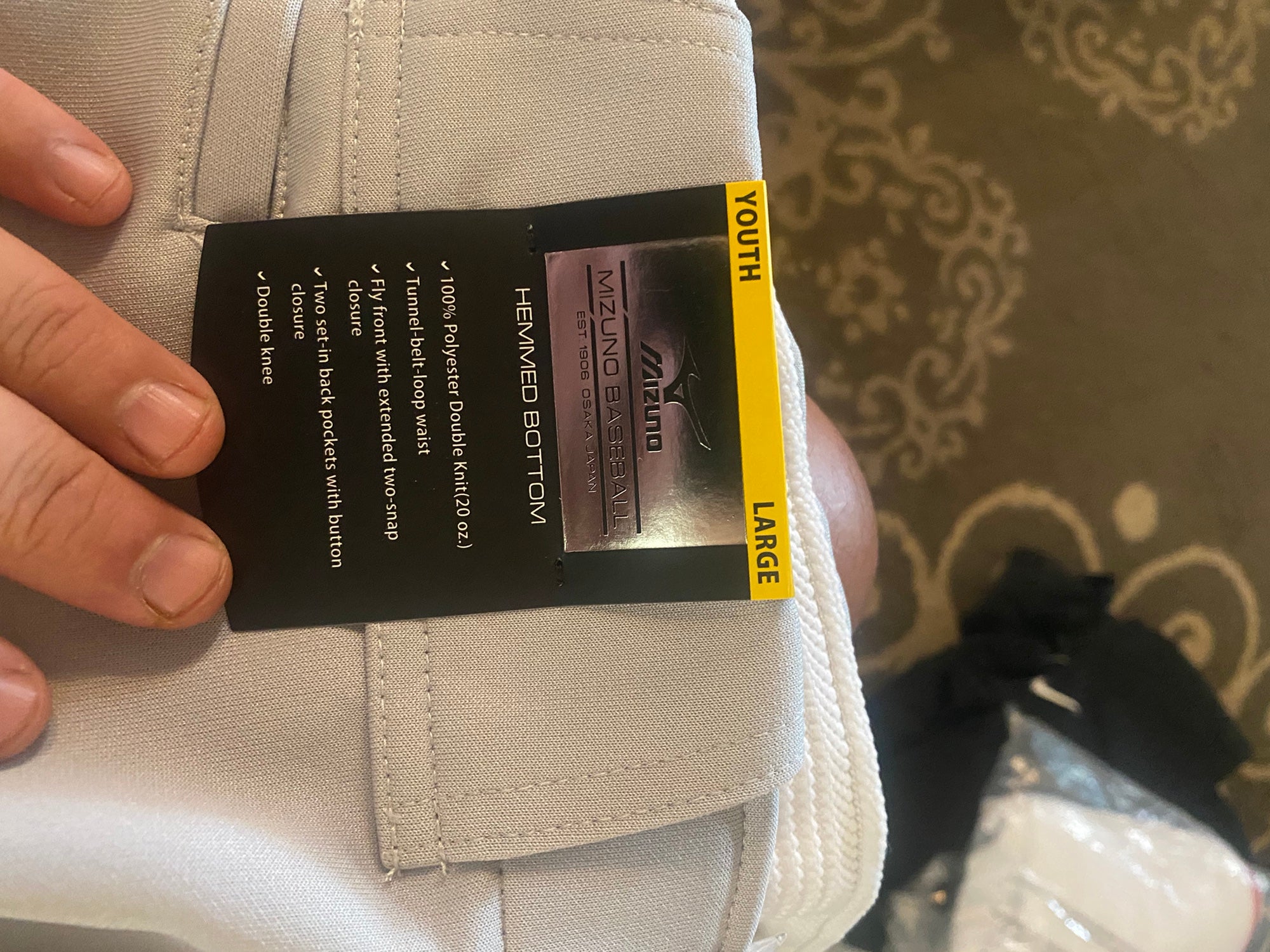 mizuno youth large baseball pants