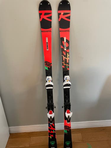 Women's 2018 Racing With Bindings Max Din 15 Hero FIS SL Pro Skis
