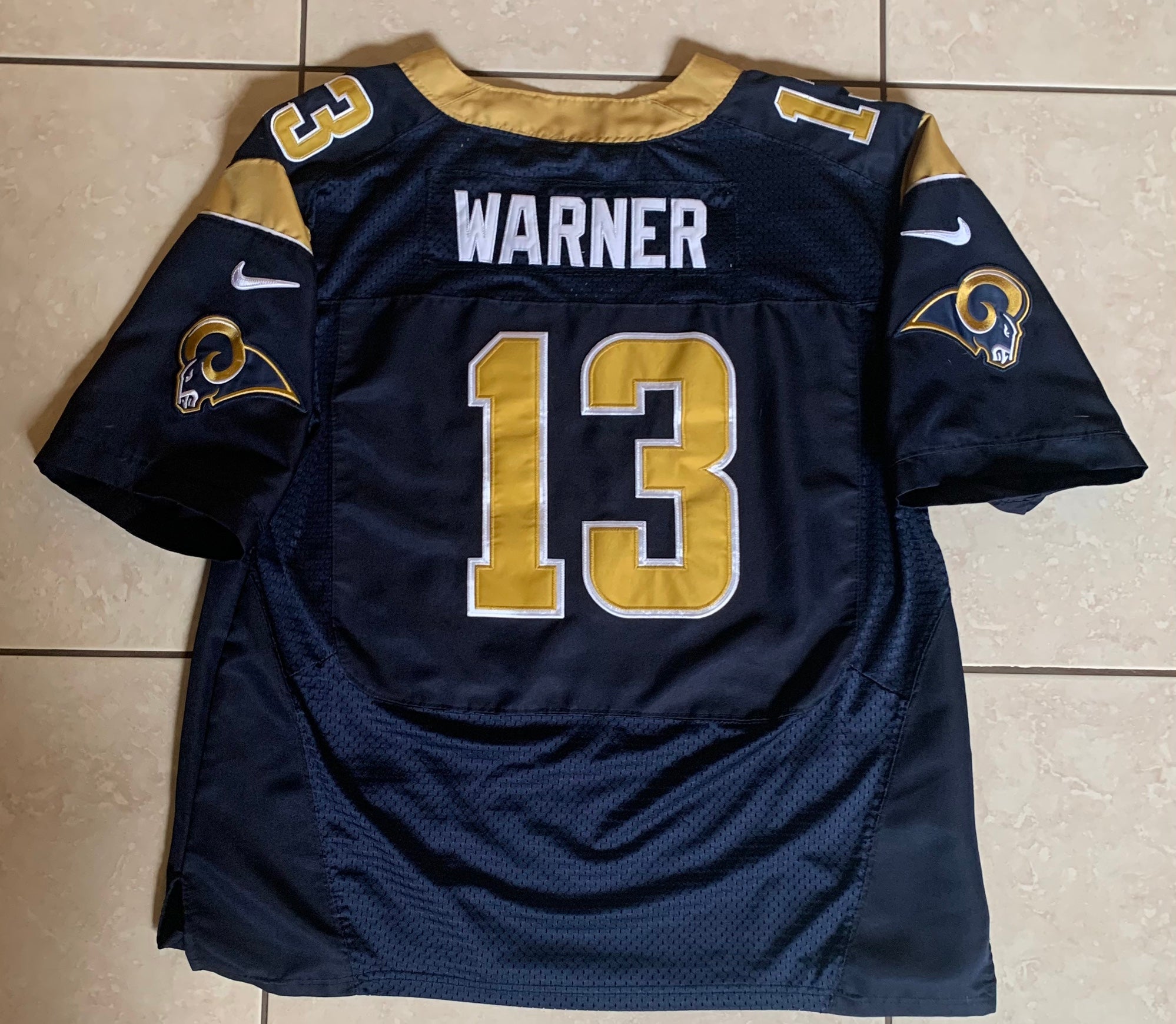 LA RAMS THROWBACK Jersey Authentic KURT WARNER - SIZE