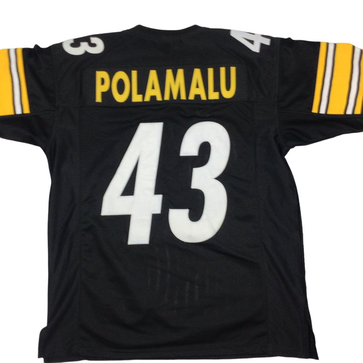 Authentic Troy Polamalu Pittsburgh Steelers Sewn On Field Reebok