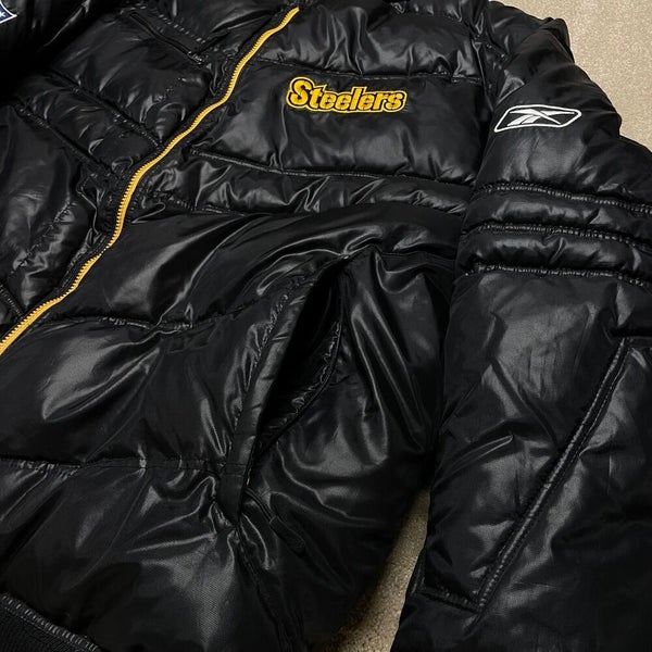 Reebok, Jackets & Coats, Reebok Pittsburgh Steelers 4 Zip Pullover Jacket  Mens Size Xl
