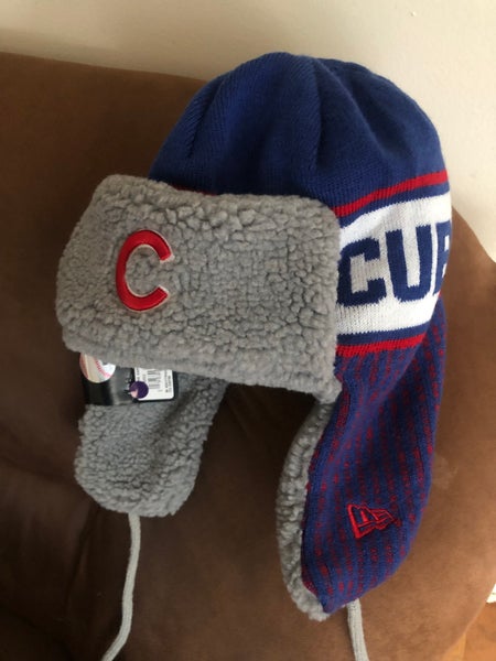 New Era Men's Royal Chicago Cubs Buffalo Plaid Trapper Hat