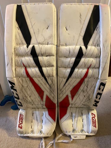 CCM Eflex 4 Pro return NHL Goalie Anton Forsberg Carolina Hurricanes pads 34” + 2.5”