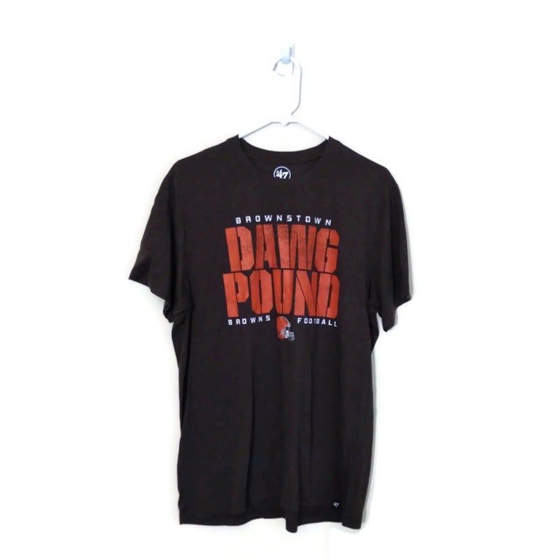 Vintage Cleveland Browns shirt, NFL brown graphic tee - AU Large