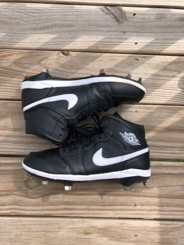 Black Adult Men's Used Size 11 (Women's 12) Metal Air Jordan High Top