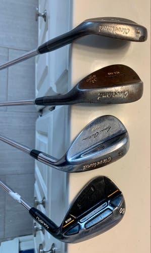 Used Cleveland 46°, 53° & 56° + Maxfli C3 60° RH Wedges
