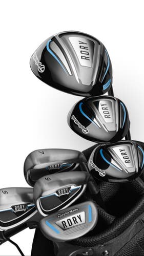 Used Junior TaylorMade "Rory" Right Handed Clubs (Full Set) Uniflex 7 Pieces