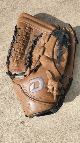 Used DeMarini Right Hand Throw Outfield Softball Glove 13"