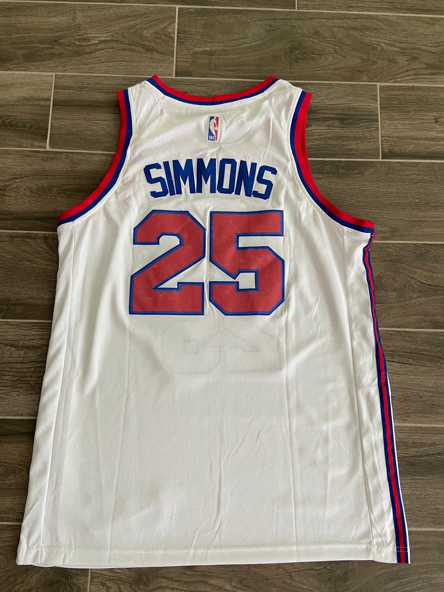 Philadelphia 76ers Sixers NBA Nike Jersey #25 Simmons size 52