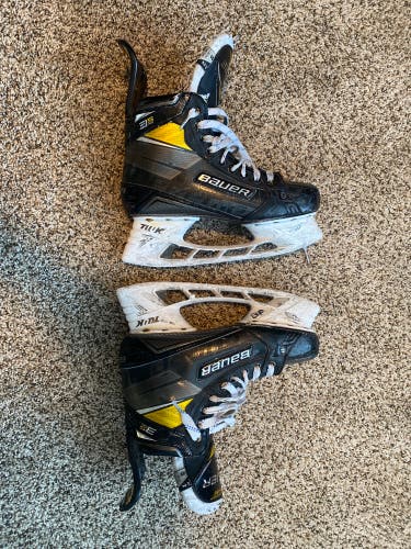 Used Bauer Supreme 3S Pro Hockey Skates Size 8 Fit 2