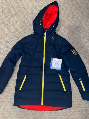 2022 Official US Ski Team New Adult Down Spyder Jacket Medium