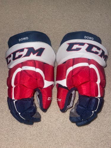 Washington Capitals Nic Dowd Game Worn used CCM HG12 Hockey Gloves NHL